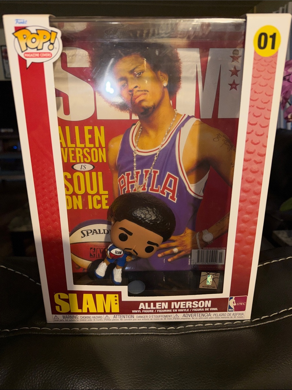 Funko SLAM Allen Iverson Pop! Figure with Purple Jersey
